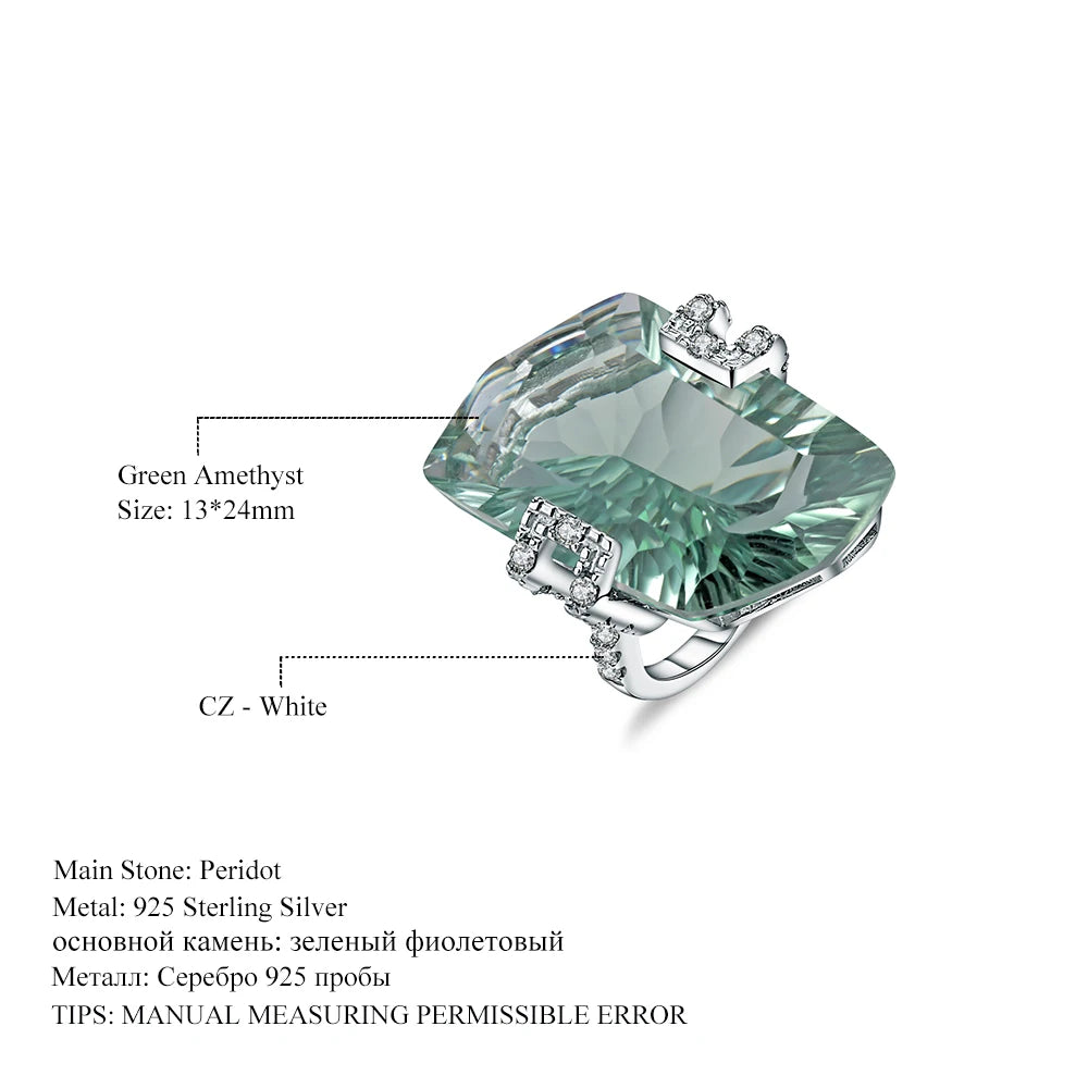 GEM'S BEAUTY Elegant 925 Silver Jewelry Set for Women