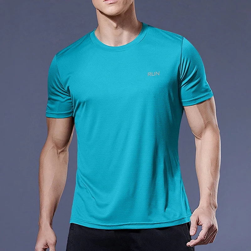Men's Summer Quick Dry Loose Fit Sports T-Shirt 50 Characters