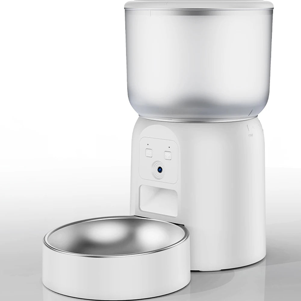 Smart Feeder 3L: HD Camera &amp; Stainless Steel Bowl, Has App