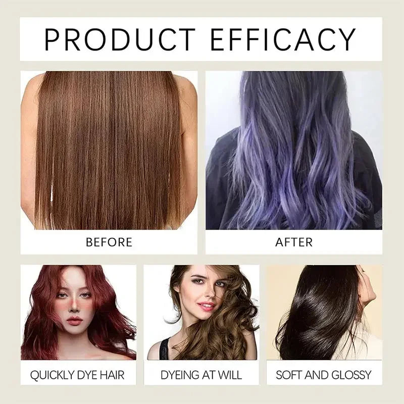 5 Colors Hair Dye Shampoo Care &amp; Restoration