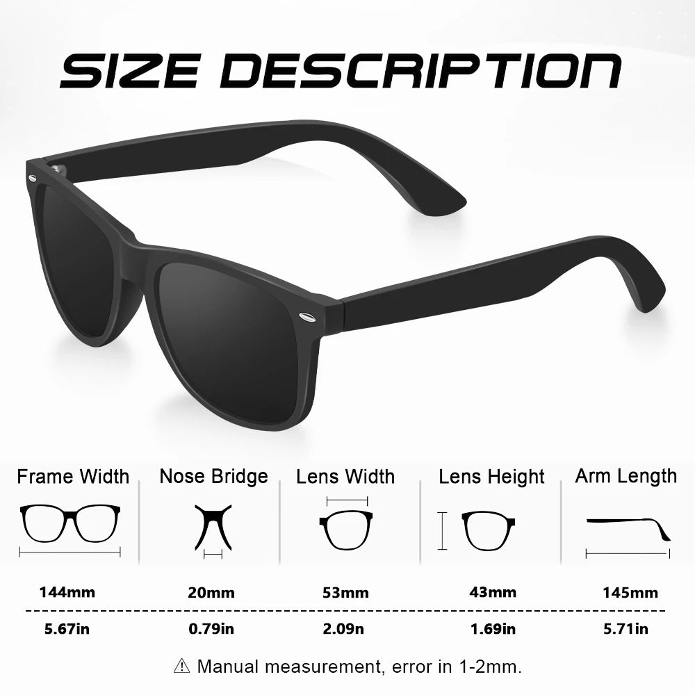 CRIXALIS Unisex Polarized Sunglasses Fashion UV Protection