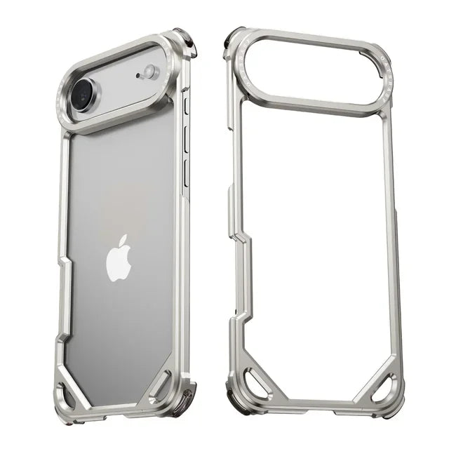 Aluminum alloy Metal Phone Case For iPhone 17 16 Pro Max 17Air Minimalist Support Wireless Charging Ultra-thin Protecitve Case - Daisan Mart