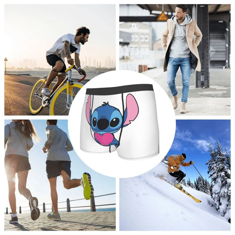 Quần Sịp Nam Lilo Stitch Thoải Mái Phong Cách Anime