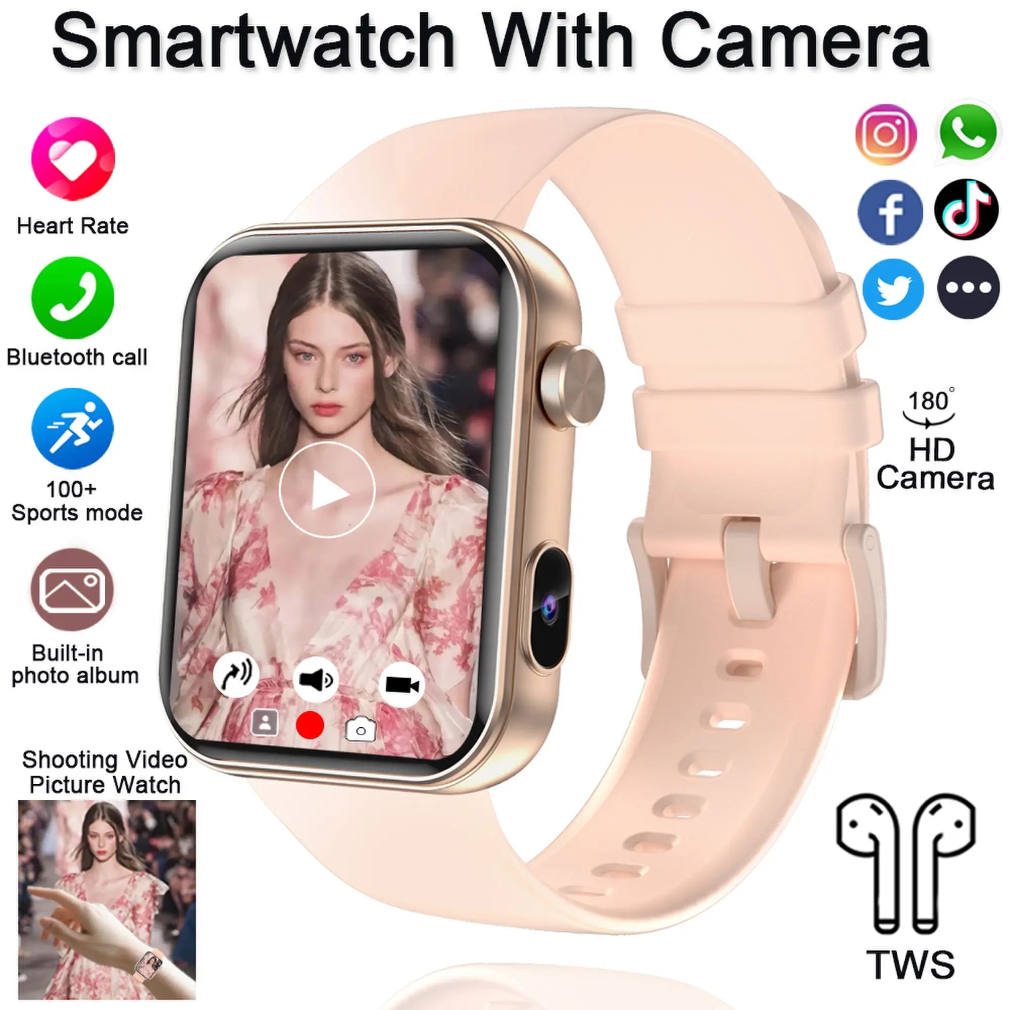 Smart Watch 2025 Take Photos Call BT Sports