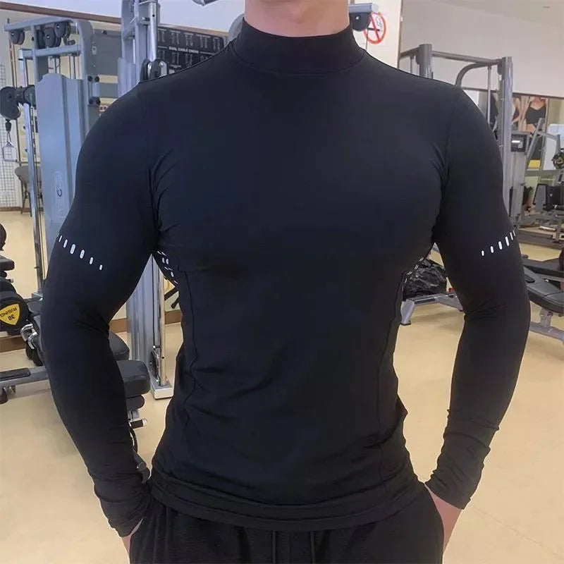Men's Gym Long Sleeve T-Shirt, Stretchy, Quick Dry, Cool