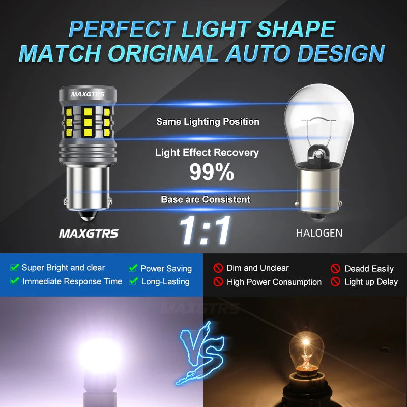 Maxgtrs 1156 Canbus Super Bright Car LED Bulbs
