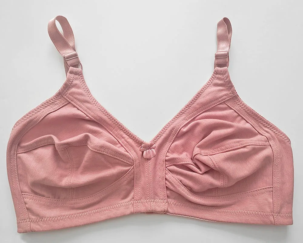 Wire-Free, Molded, Lace Support Bra for Moms