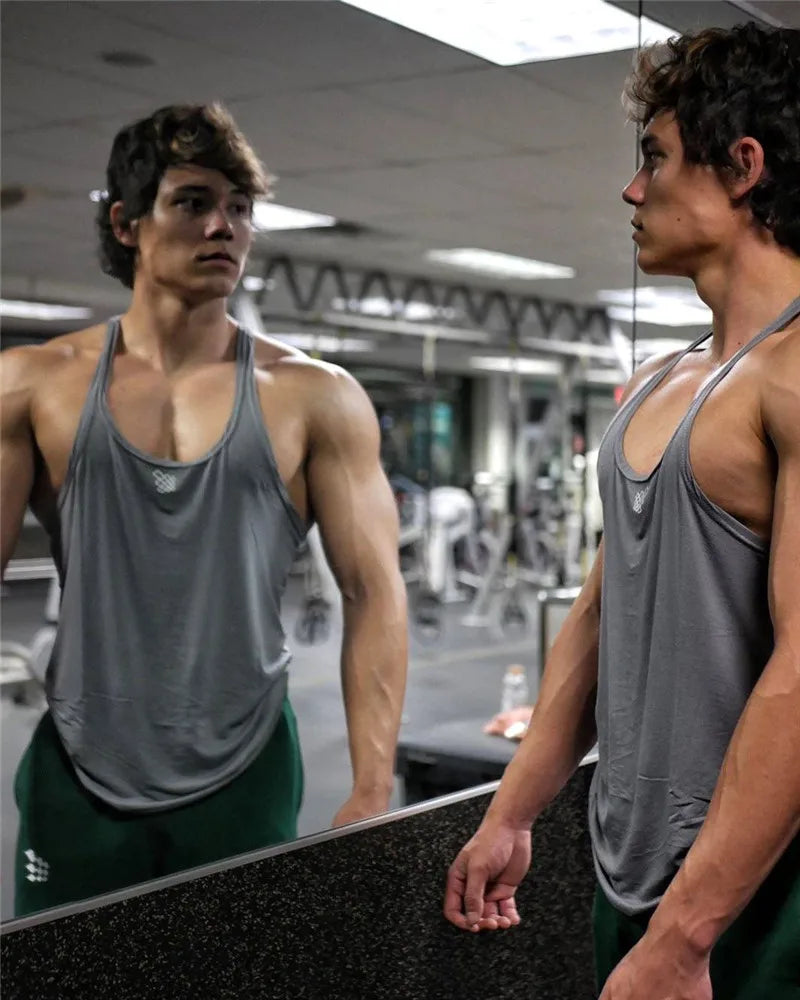 Men's Summer Quick Dry Sleeveless Sports T-Shirt