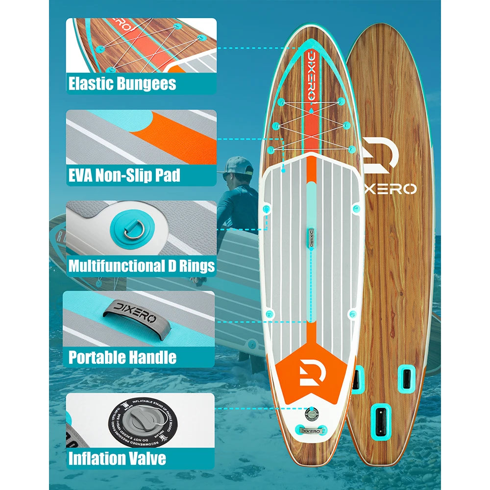 Ván SUP Bơm Hơi DIXERO 11’’ Chống Nước Kèm Phụ Kiện