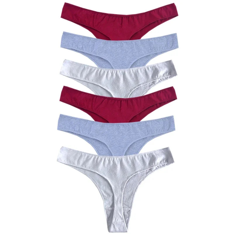 Combo of 6 Sexy G-String Sports Cotton Women's Underwear