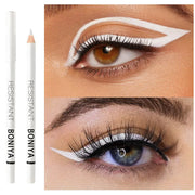 12-Piece White Eyeliner Waterproof Long Lasting Fashion