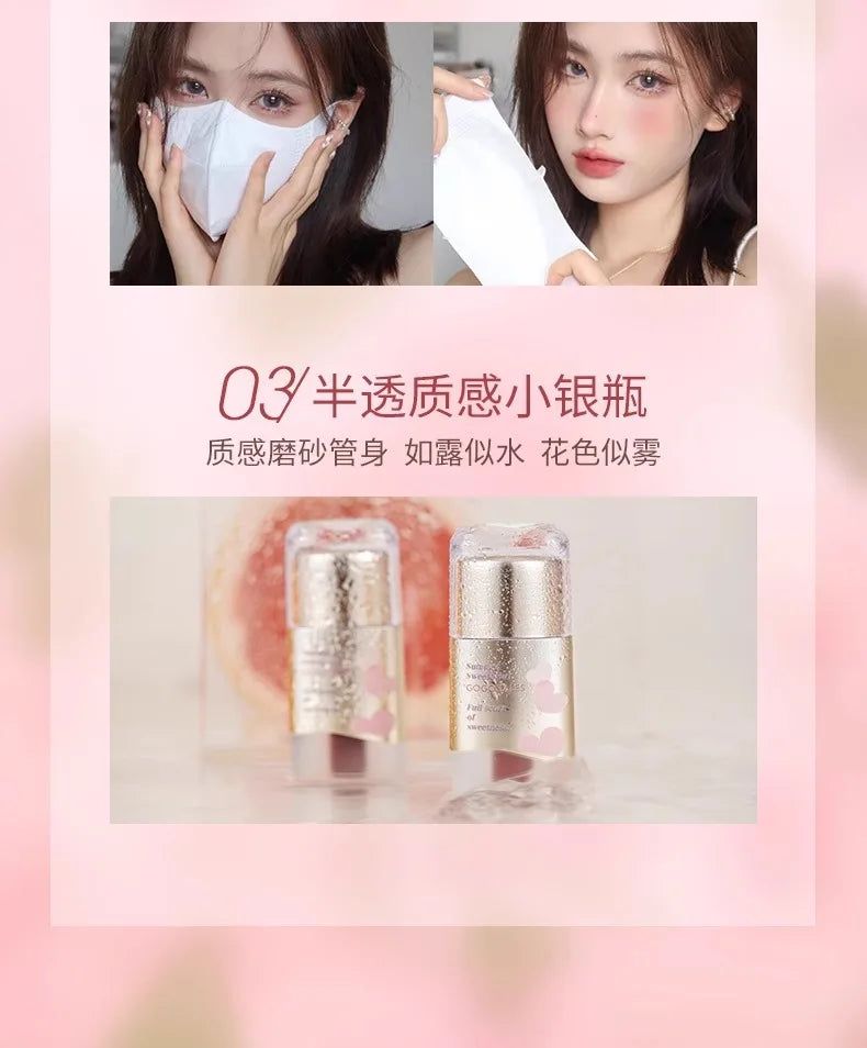 New GoGoTales Chubby Ding Water Mist Non-sticky Lip Gloss Matte Lip Glaze Watery Velvet Cheap Korean Lipsticks Cosmetics Makeups