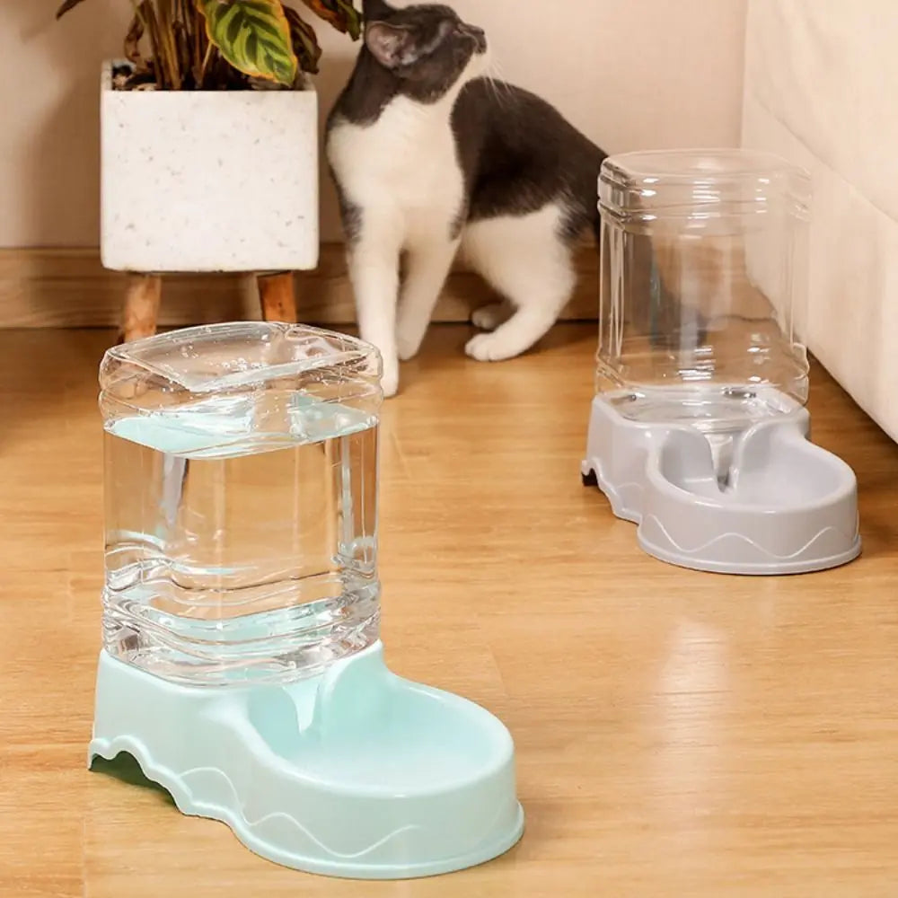 3.8L Automatic Pet Feeder Large Cat Dog Food Dispenser Water Fountain Drink Bowl - Daisan Mart