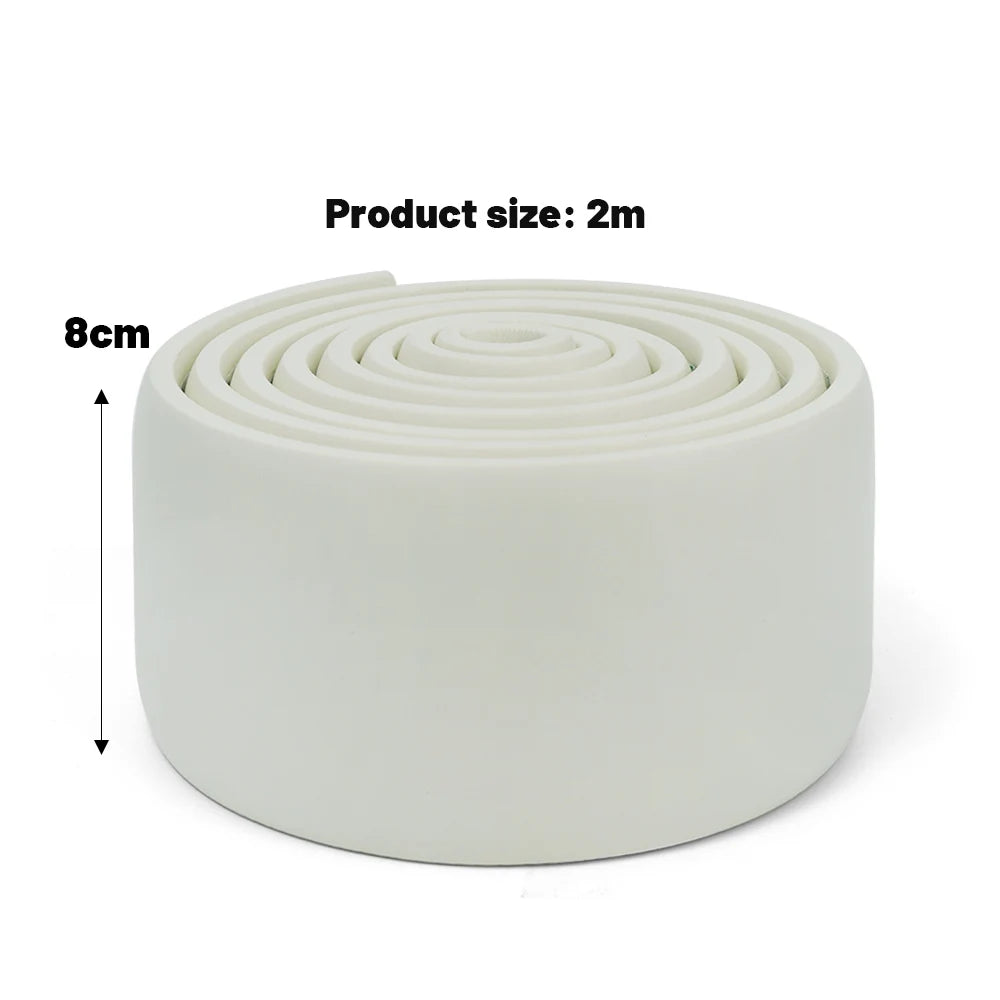 10-2M Waterproof Enclosure Self Adhesive Skirting Line 3D Wall Stickers Thickened Anti-collision Decoration Wall Corner Lines