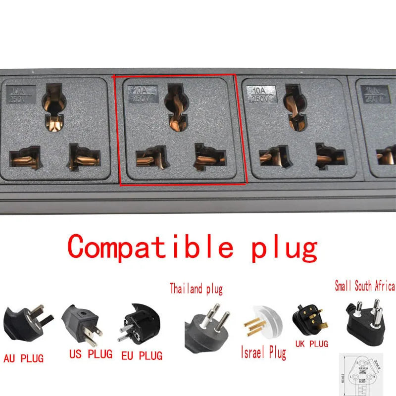 Ổ Cắm PDU Đa Năng 10A Có Đo Điện Áp & USB TPC