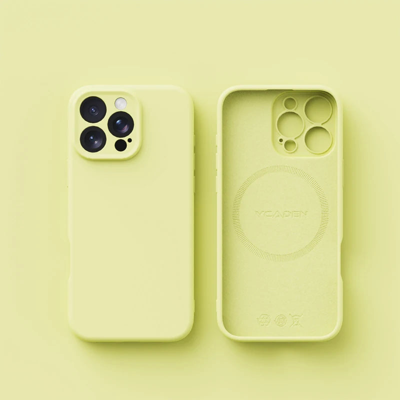 Ốp Silicone Từ Tính Mềm Sạc Không Dây Bảo Vệ iPhone