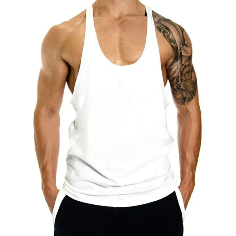 Men's Gym Tank Top 100% Cotton Cool Fit Body