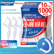 Fawnmum 2-Layer Dental Floss - Family Box 1000C
