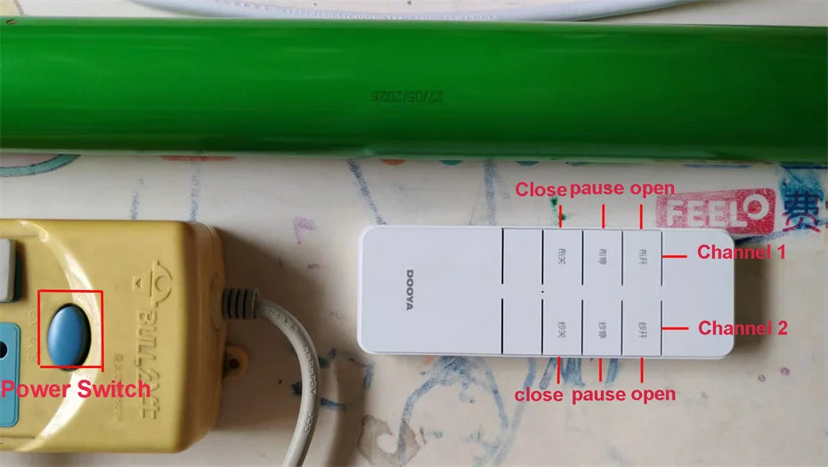 Dooya DM45RM tubular motor for rolling doors, automatic curtains