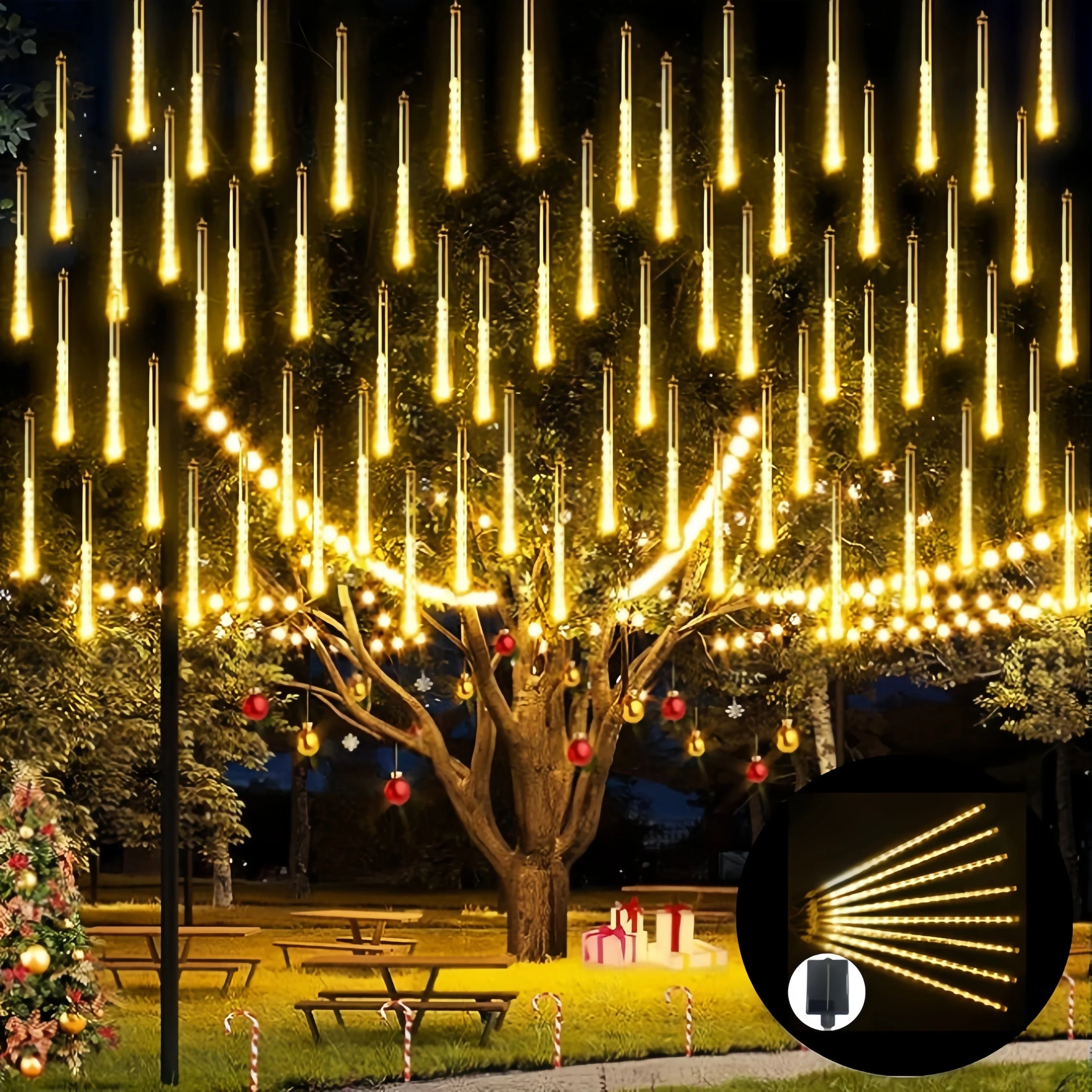 8-Tube Solar Starry LED Decorative Lights