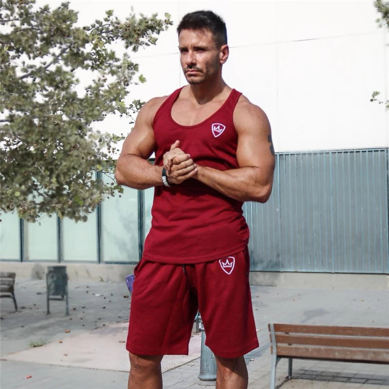Áo Ba Lỗ Thể Hình Nam - Gym Cotton Không Tay - Daisan Mart