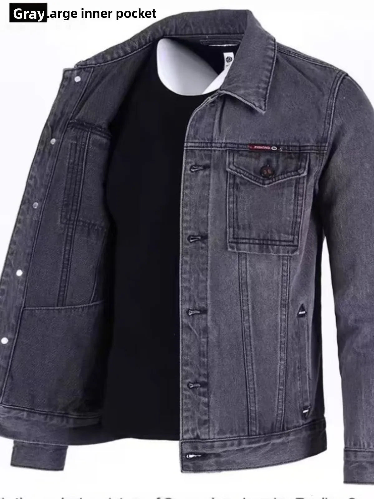 Áo Khoác Jean Nam Thời Trang Xuân Thu Form Đứng Trẻ - Daisan Mart