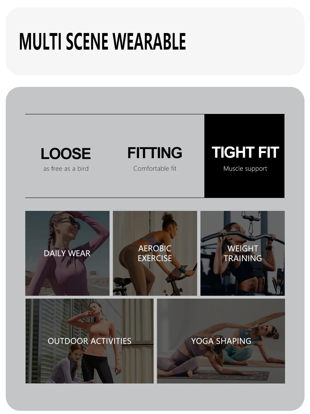 Sexy High Quality Elastic Sportswear Women's Workout Shirt