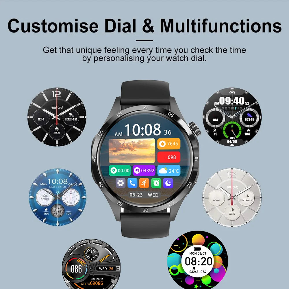 AMOLED 1.52 waterproof multi-sport men's smartwatch
