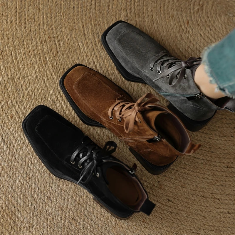 2025 Classic Genuine Leather Women's Anti-Slip Boots