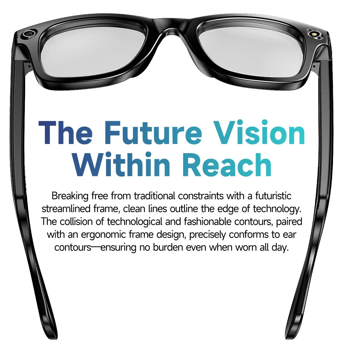 AI Smart Glasses 2025: Sharp Camera &amp; Bluetooth Music