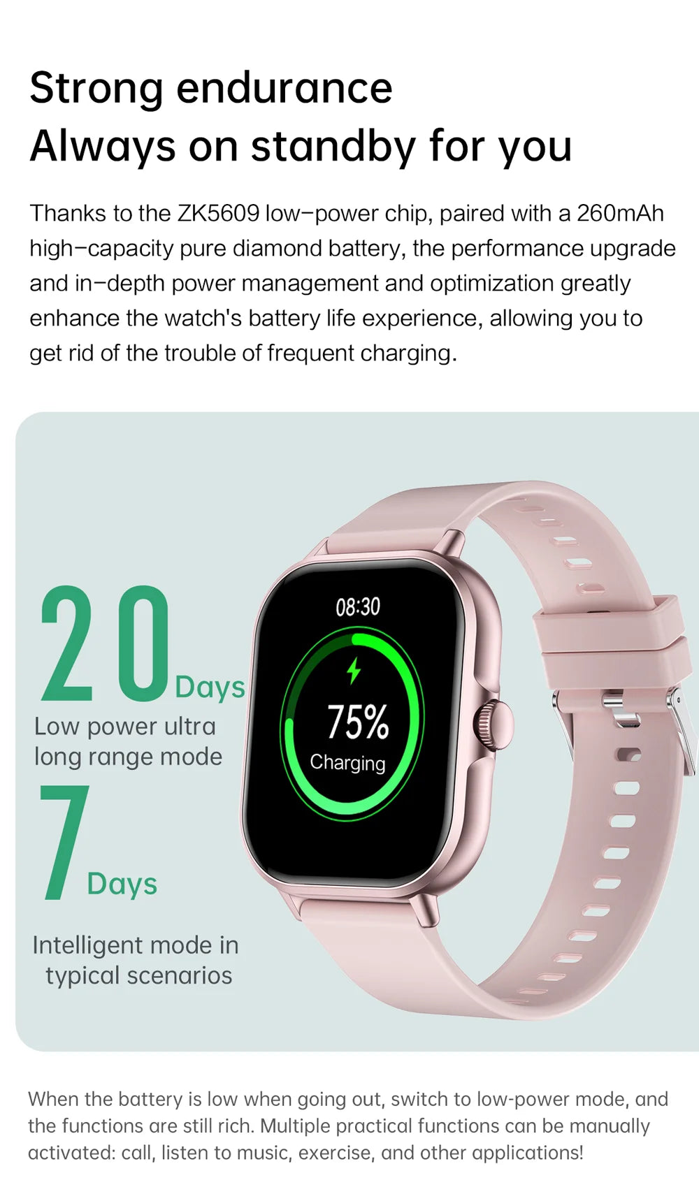 Đồng Hồ Thông Minh 2025 2.01 Gọi Nhạc Thể Thao Chống Nước