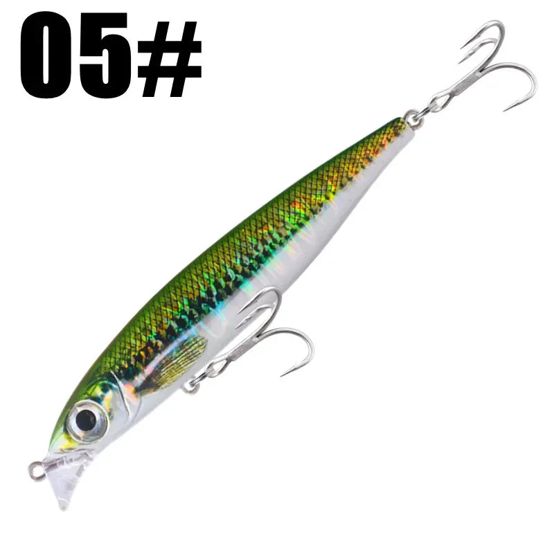GREENSPIDER Sinking Minnow 100mm 34g Wobbler Pesca Swimbait Long Cast Tackle Pike Fishhook Sea Fishing Lure Jerkbait