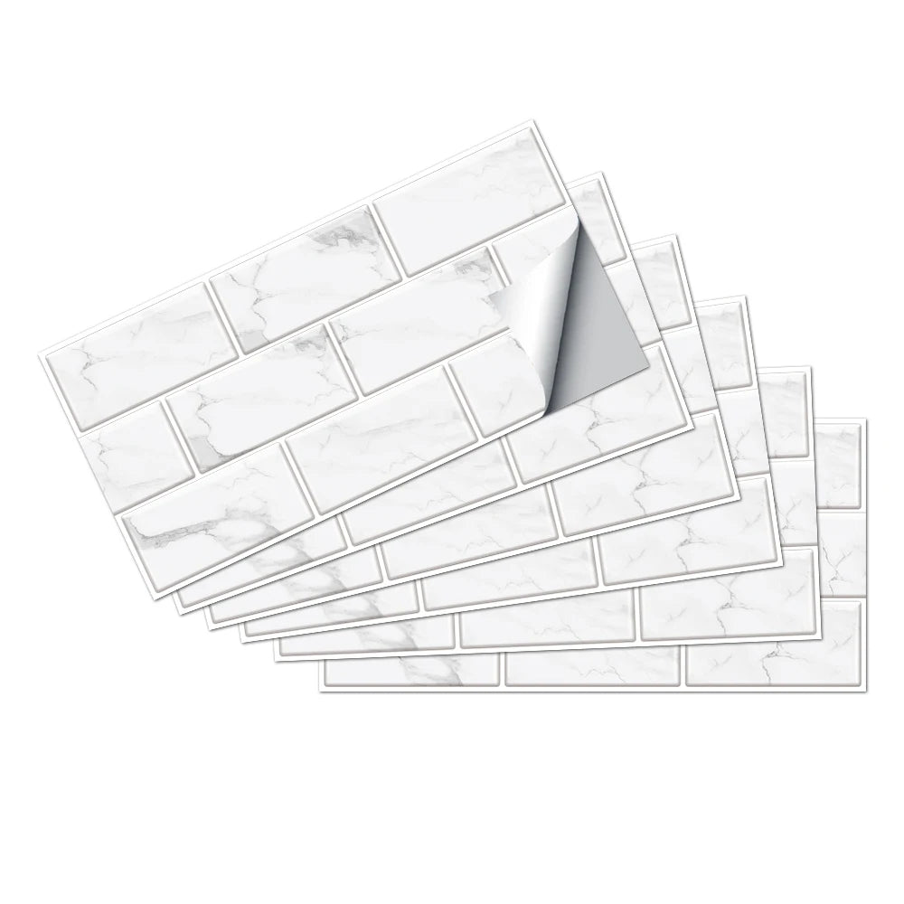 Gạch Dán Tường 3D Chống Thấm PVC Đa Sắc Nội Thất