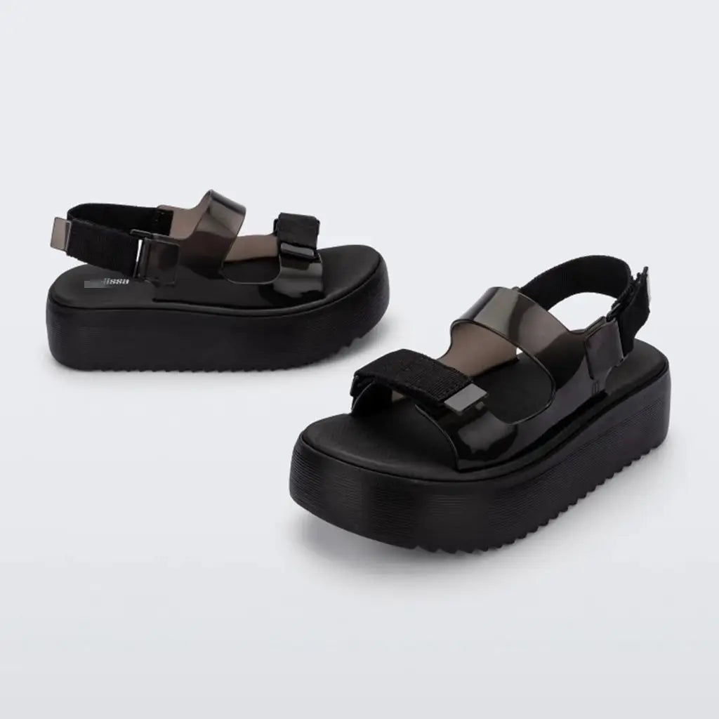 Sandal Nữ Mini Melissa 2025 Sóng Hoa Tim Retro
