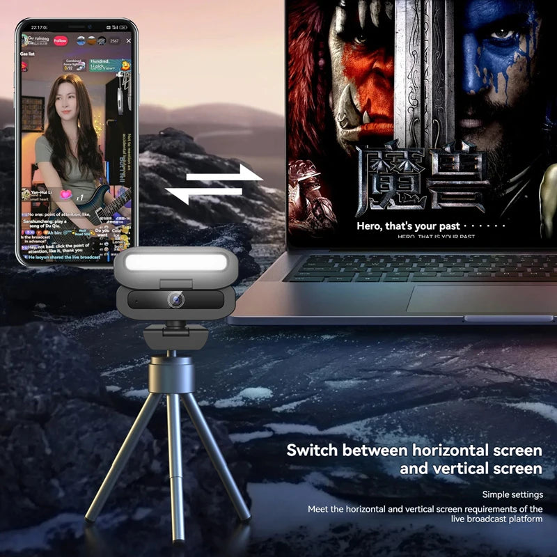 Xiaomi Webcam 4K 60FPS Livestream Pro Mic LED 2025