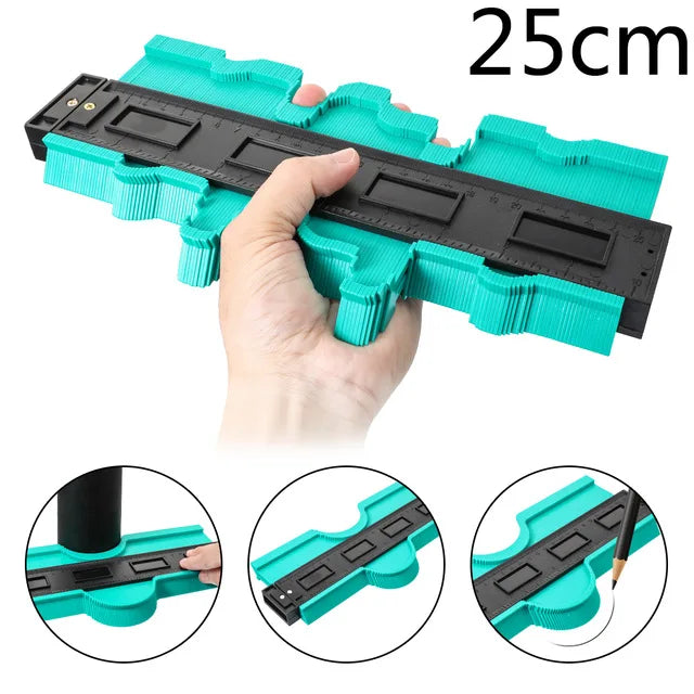 Shape Contour Gauge Duplicator 5/6/10/20inch Profile Measuring Tool Tiling Laminate Tiles Tools Plastic Contour Copy Duplicator