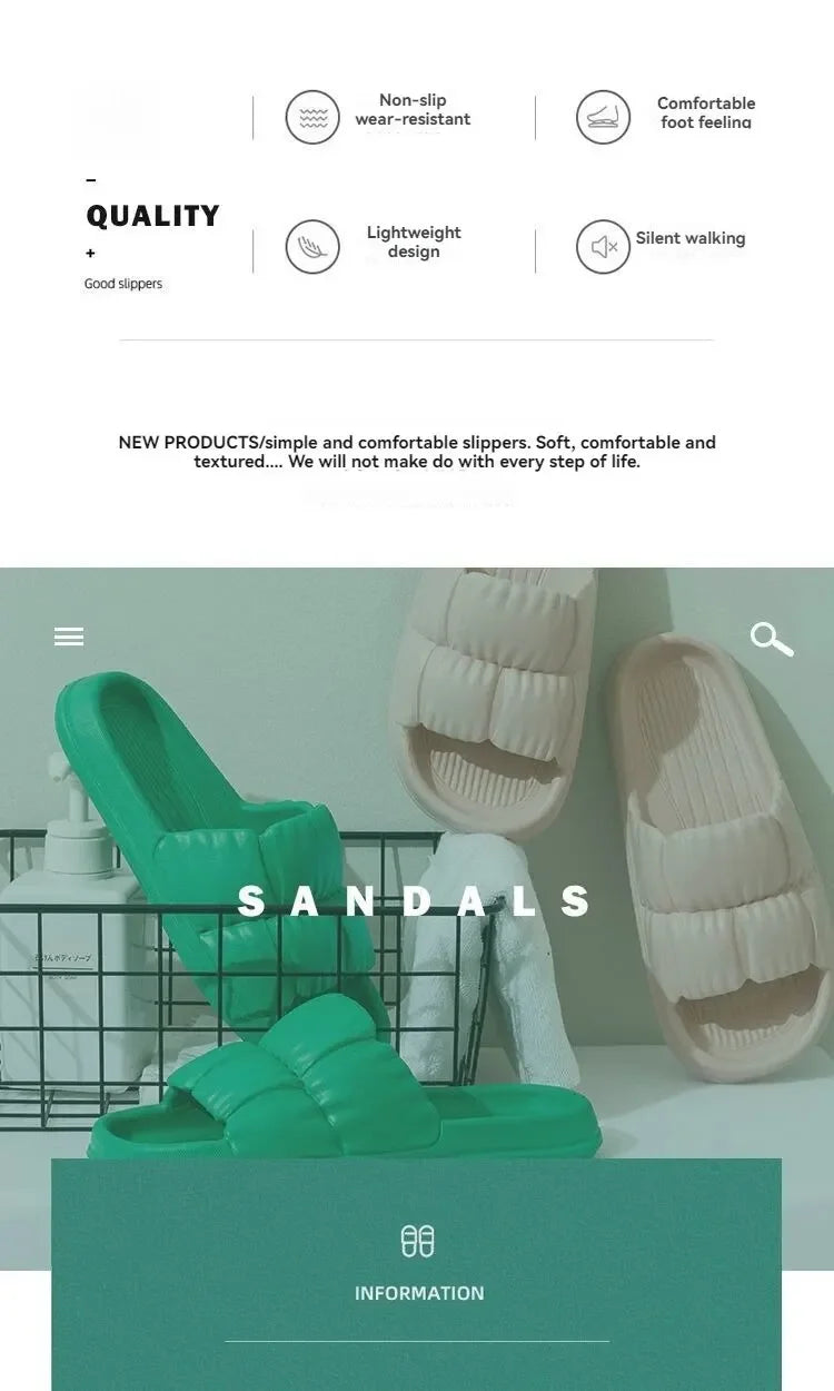 Dép Mềm Chống Trượt Nam Nữ - Thư Giãn Mùa Hè