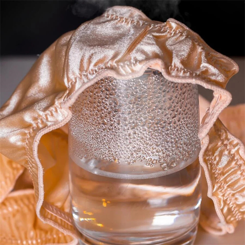 Sexy Elastic Silk Lace Panties Bow Ruffle Big Size Women