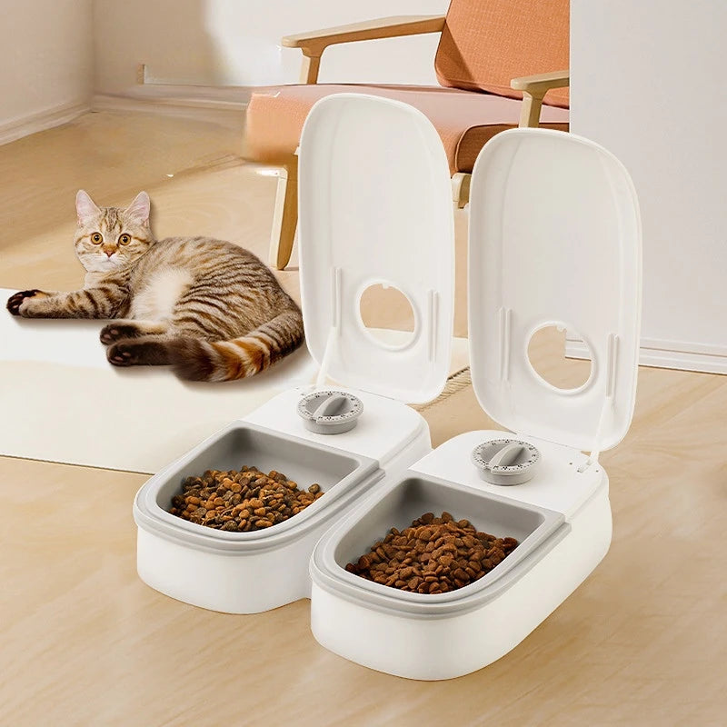 Pet Automatic Timing Feeder Detachable Auto Dog Dry Food Dispenser Smart Pet Food Feeder Timed for Cats Dogs - Daisan Mart