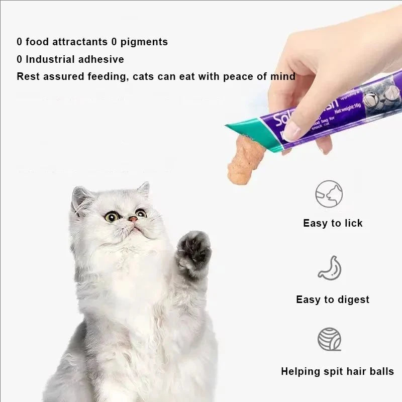 Cat Nutritional Food Strips - 10pcs 16g/Bar