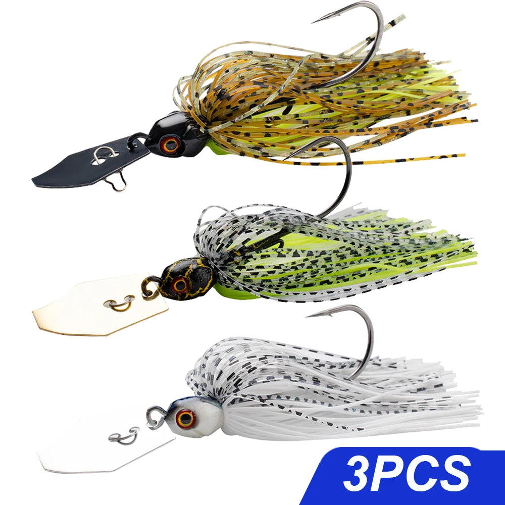 Mồi Câu Spinner 7g-21g Bộ Lưỡi Câu Kim Loại Weedless