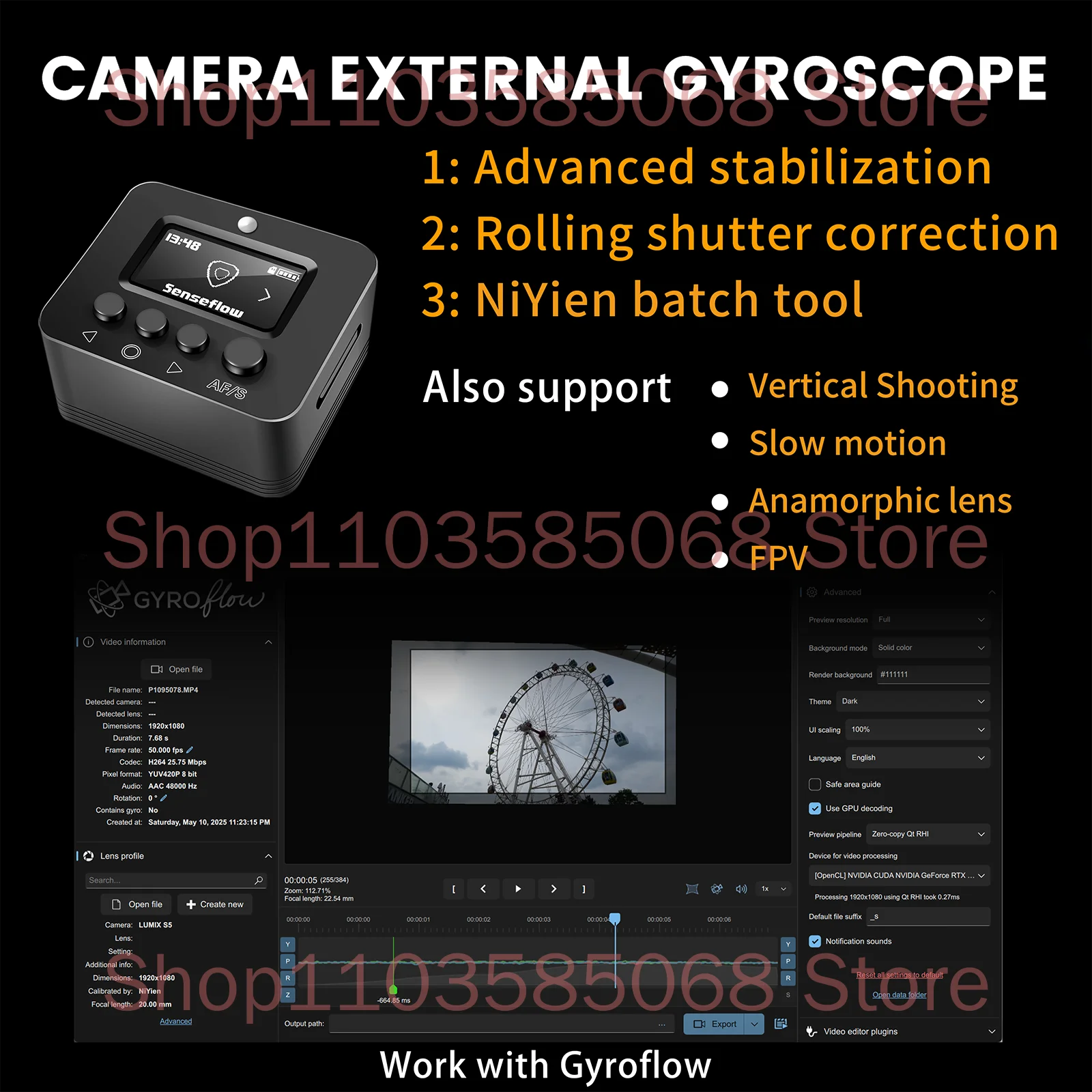 NiYien Camera Stabilizer - Effective Video Anti-Shake