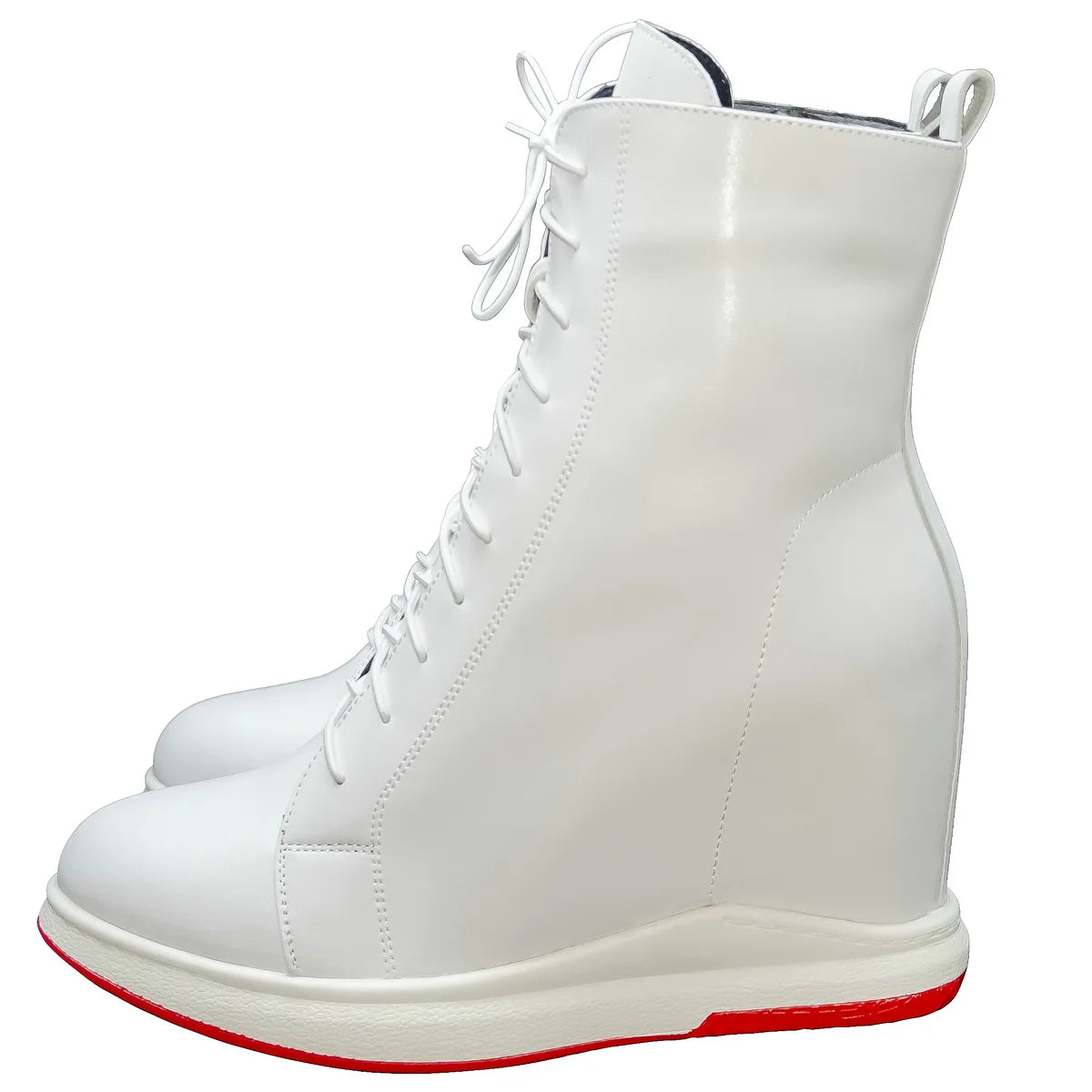 Giày Bốt Nữ Da Thật Cao Gót Đế Xuồng Mùa Đông