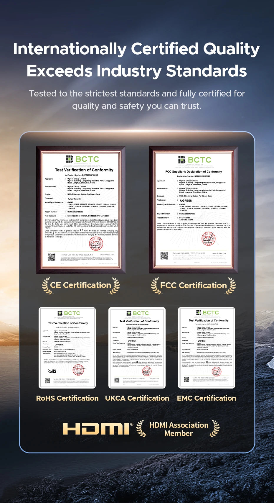 Hub USB-C UGREEN 10Gbps 4K60Hz Đa Năng Cho Laptop