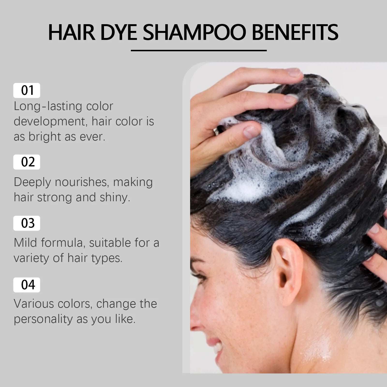 Moisturizing &amp; Repairing Damaged Hair Color Shampoo