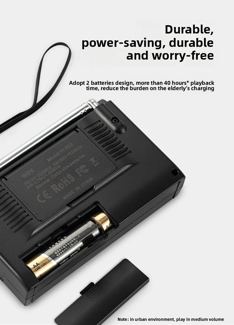 Multi-function LED Battery Clock - Survival Radio