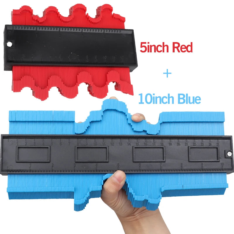 Shape Contour Gauge Duplicator 5/6/10/20inch Profile Measuring Tool Tiling Laminate Tiles Tools Plastic Contour Copy Duplicator