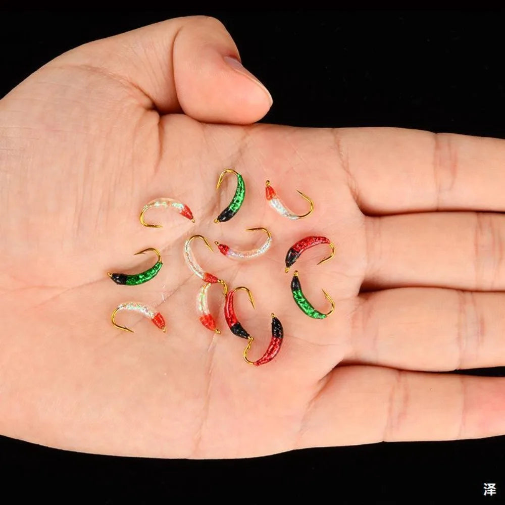 Mồi Câu Ruồi 5 Món - Sắc Màu Nhân Tạo Bionic Fly