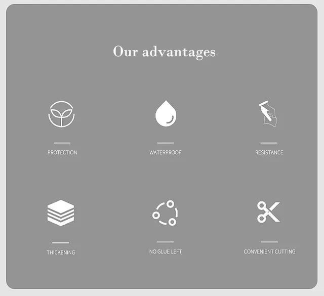 Waterproof Stone Wallpaper for Kitchen Cabinets and Interiors