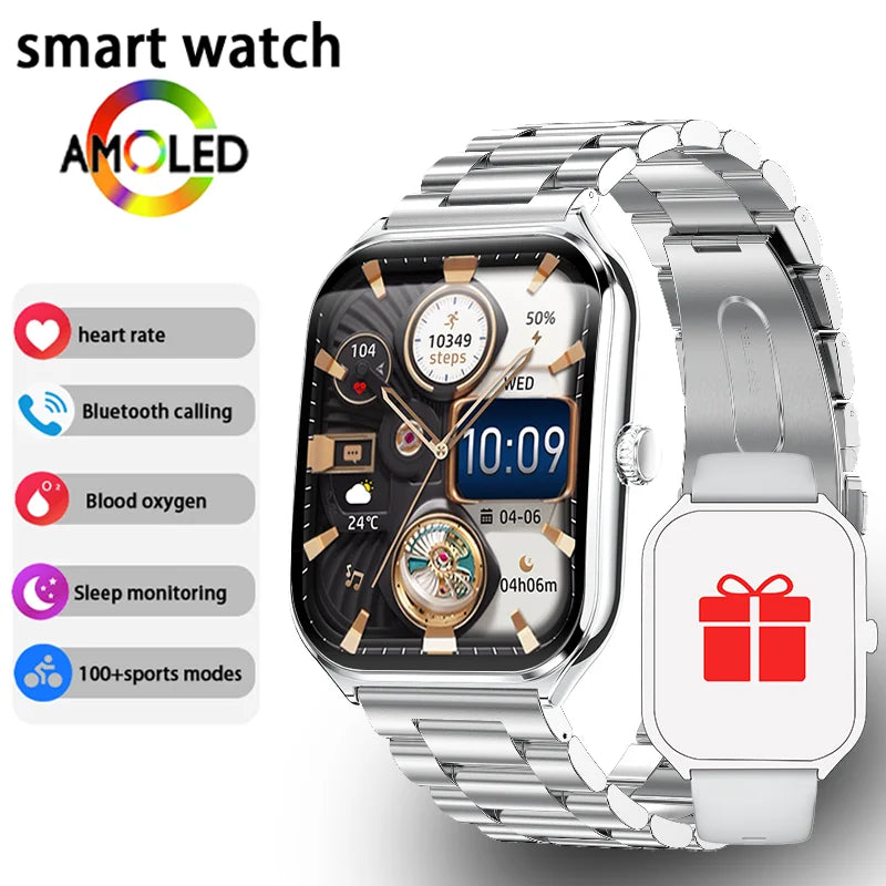 Ultra-Thin Smartwatch 1.96 AMOLED Continuous Display